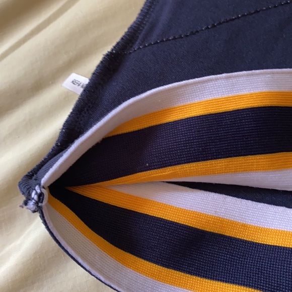 2T WVA Mountaineers Cheerleader Dress. Wht/Nvy/Gld - Picture 12 of 14